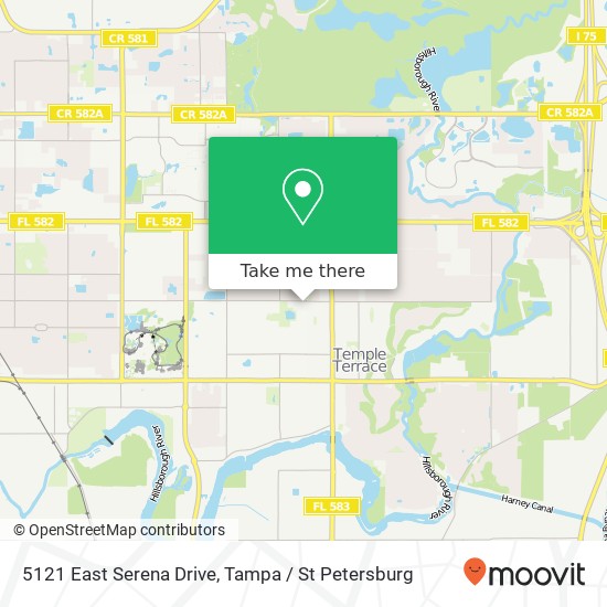 Mapa de 5121 East Serena Drive