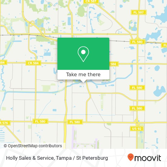 Holly Sales & Service map