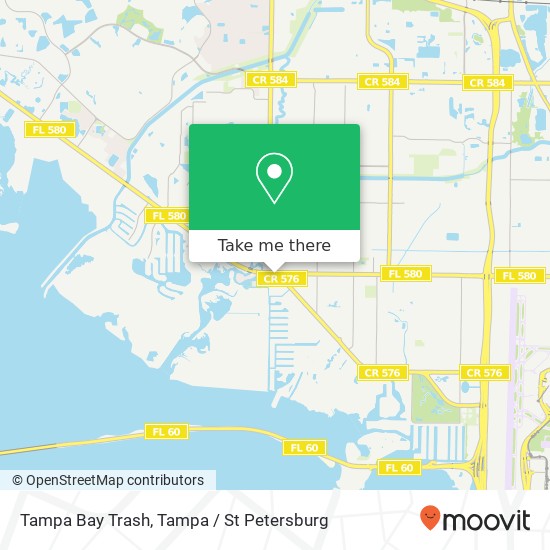 Mapa de Tampa Bay Trash