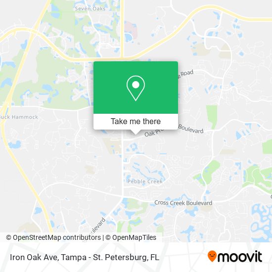 Mapa de Iron Oak Ave