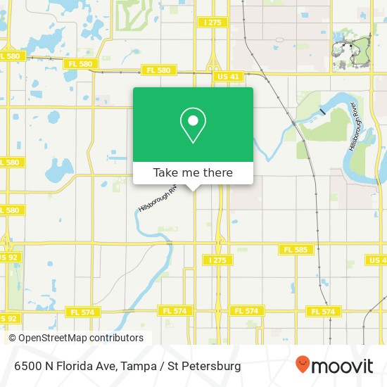 Mapa de 6500 N Florida Ave