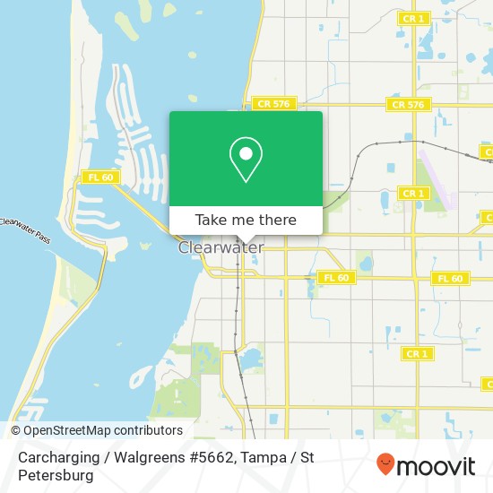 Carcharging / Walgreens #5662 map