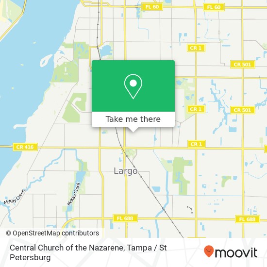 Mapa de Central Church of the Nazarene