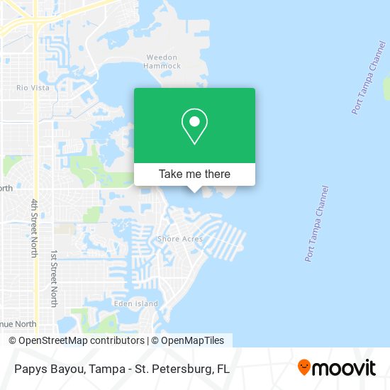 Papys Bayou map
