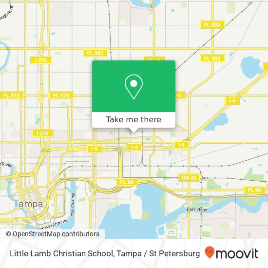 Mapa de Little Lamb Christian School