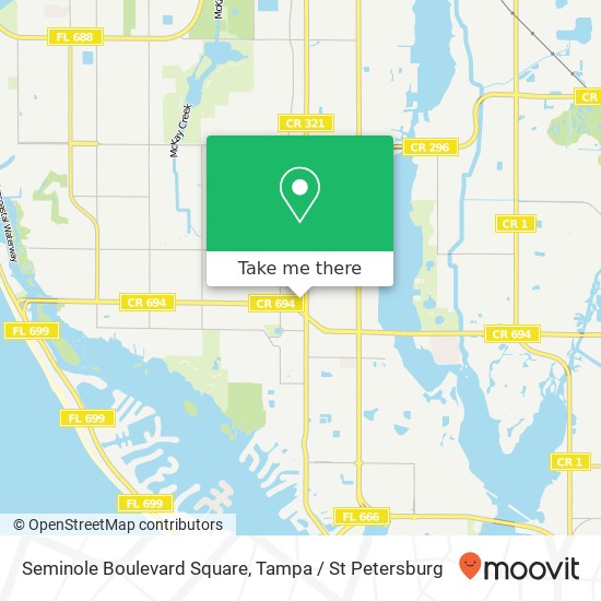 Mapa de Seminole Boulevard Square