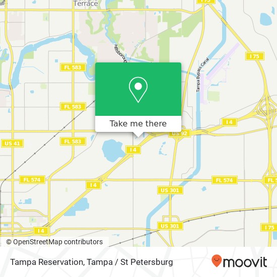 Tampa Reservation map