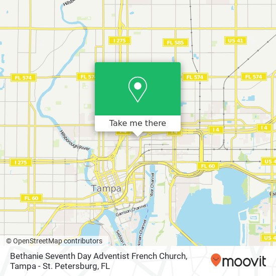 Mapa de Bethanie Seventh Day Adventist French Church