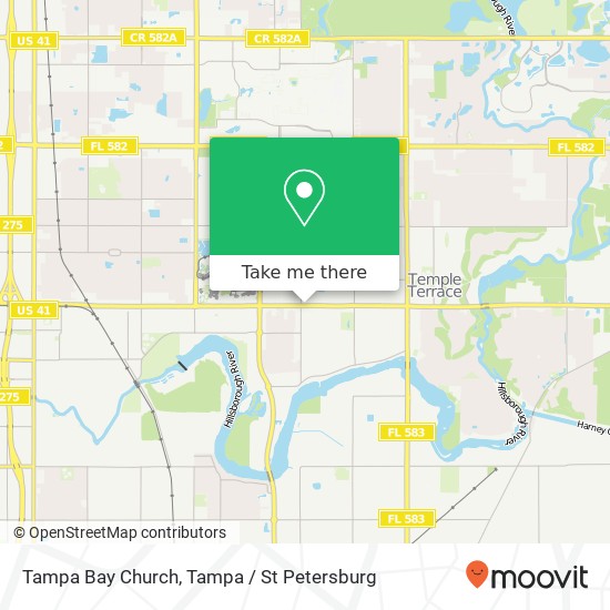 Tampa Bay Church map