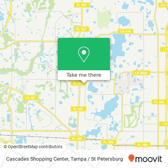 Cascades Shopping Center map