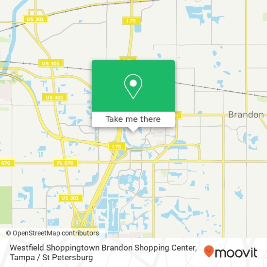 Westfield Shoppingtown Brandon Shopping Center map