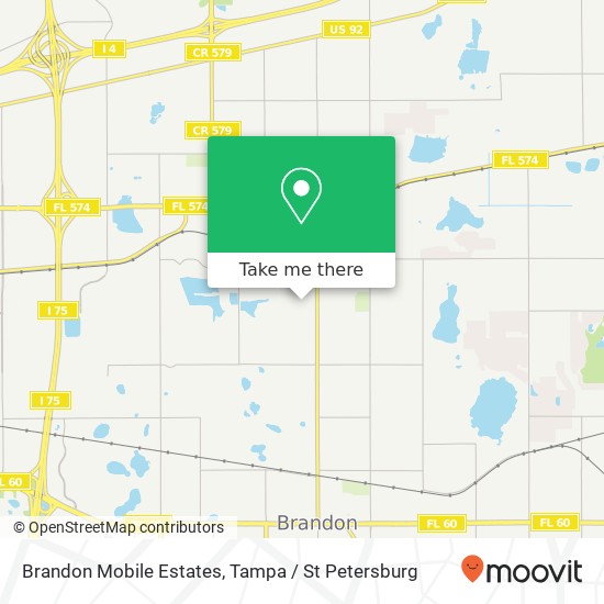 Brandon Mobile Estates map