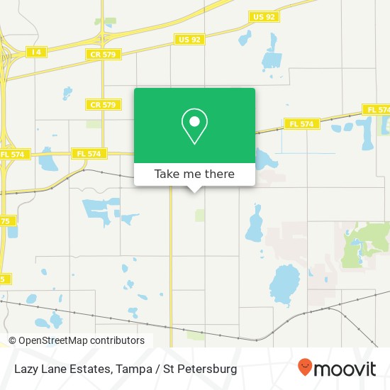 Lazy Lane Estates map
