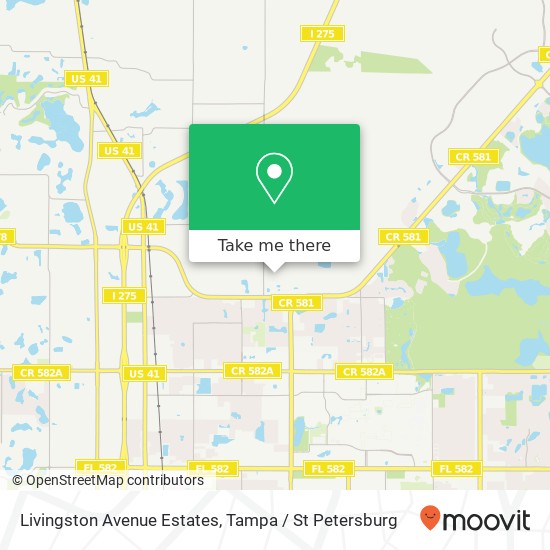 Livingston Avenue Estates map