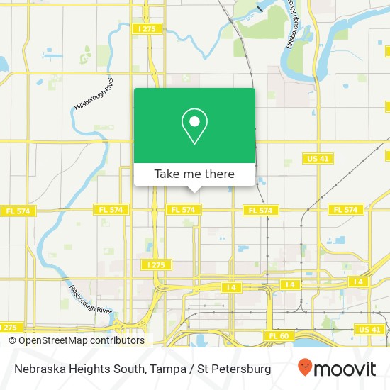 Nebraska Heights South map