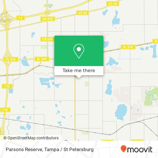 Parsons Reserve map