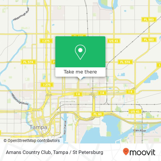 Amans Country Club map