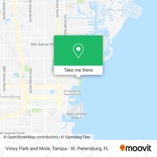 Vinoy Park and Mole map
