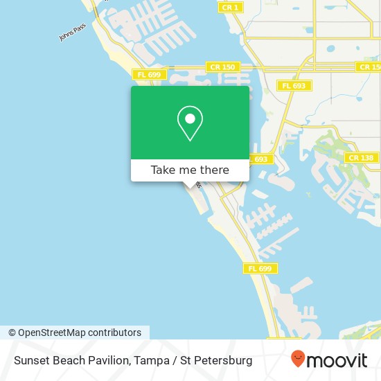 Mapa de Sunset Beach Pavilion