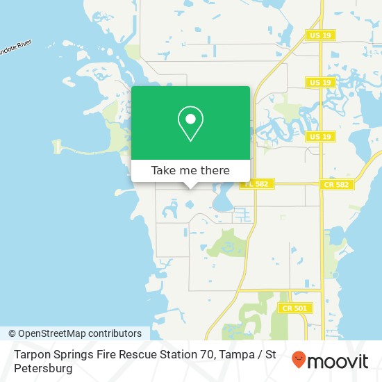 Mapa de Tarpon Springs Fire Rescue Station 70