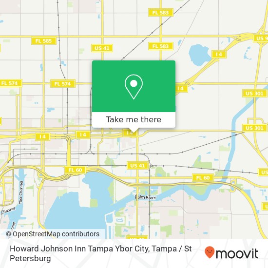 Mapa de Howard Johnson Inn Tampa Ybor City