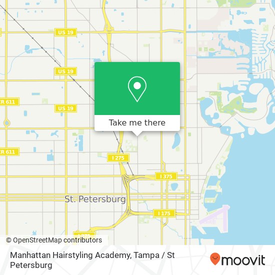 Manhattan Hairstyling Academy map