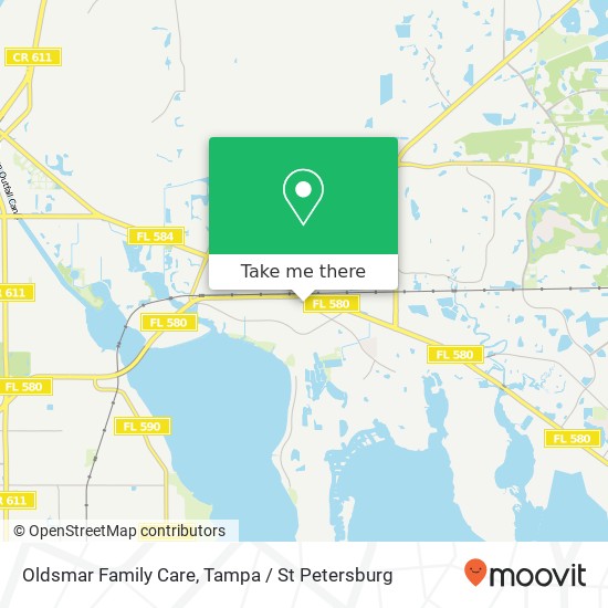 Oldsmar Family Care map