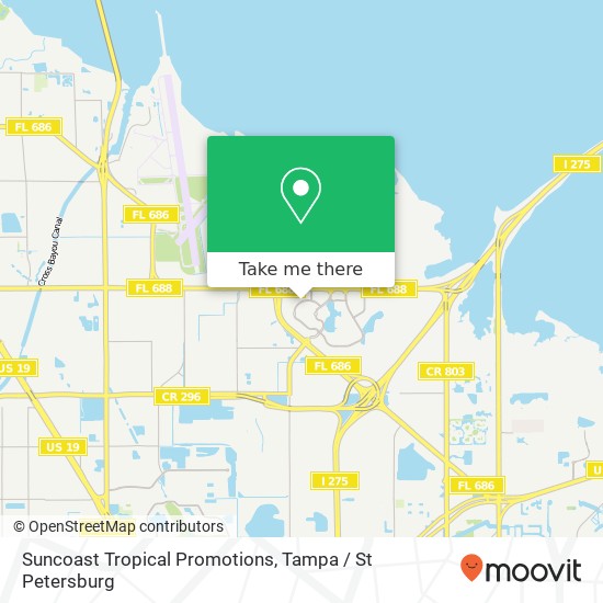 Suncoast Tropical Promotions map