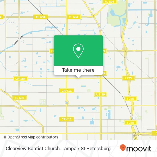 Clearview Baptist Church map