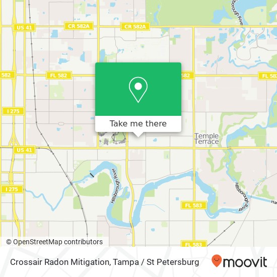 Mapa de Crossair Radon Mitigation