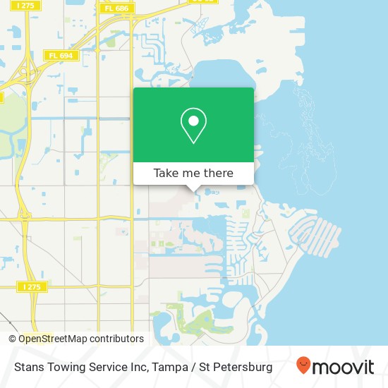 Stans Towing Service Inc map