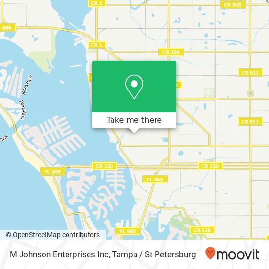 M Johnson Enterprises Inc map