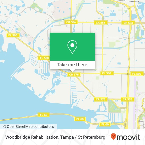 Mapa de Woodbridge Rehabilitation