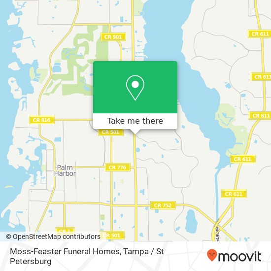 Moss-Feaster Funeral Homes map