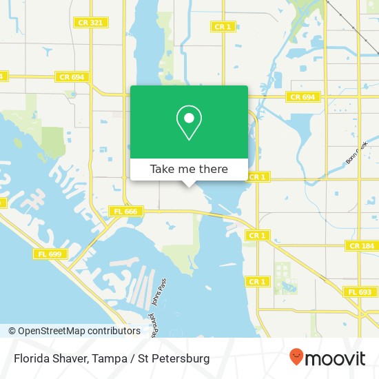 Mapa de Florida Shaver