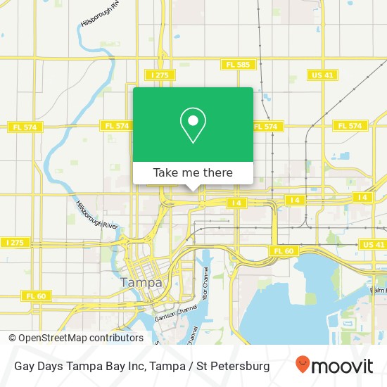 Mapa de Gay Days Tampa Bay Inc