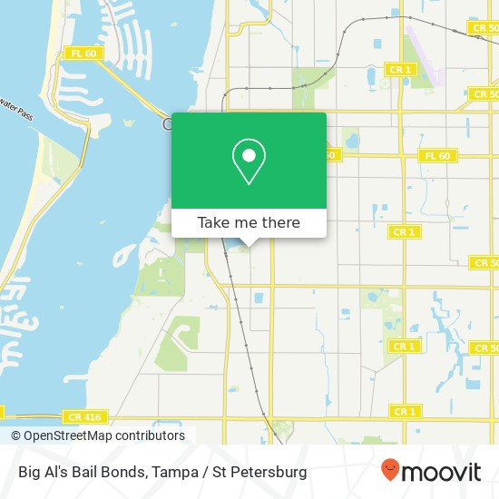 Big Al's Bail Bonds map