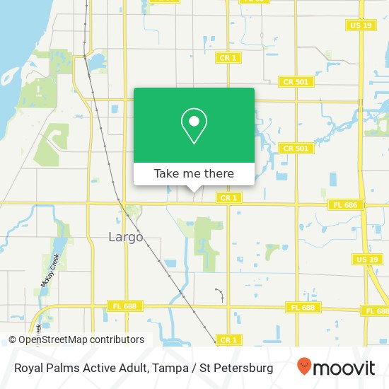 Royal Palms Active Adult map