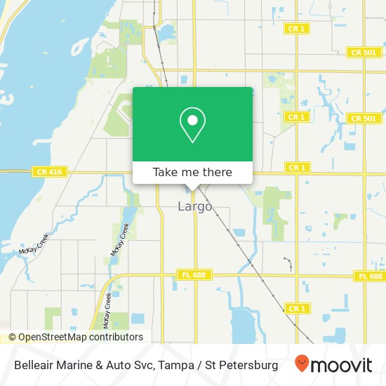 Belleair Marine & Auto Svc map