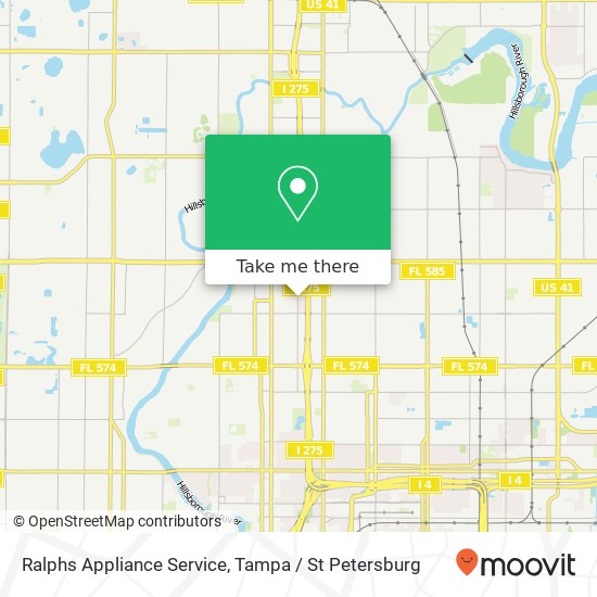 Mapa de Ralphs Appliance Service