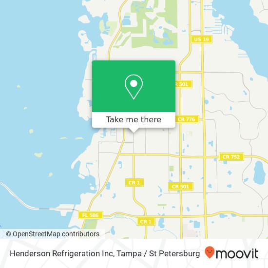 Henderson Refrigeration Inc map