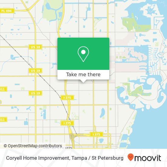 Coryell Home Improvement map