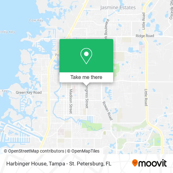 Harbinger House map