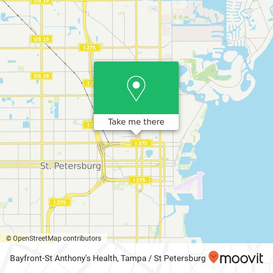 Bayfront-St Anthony's Health map