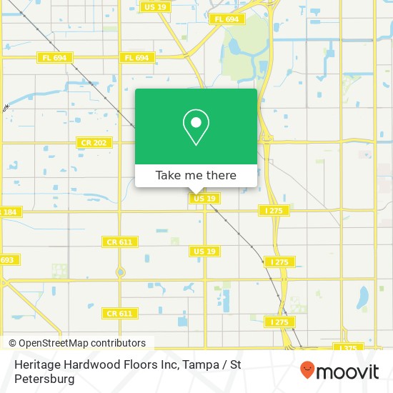 Heritage Hardwood Floors Inc map