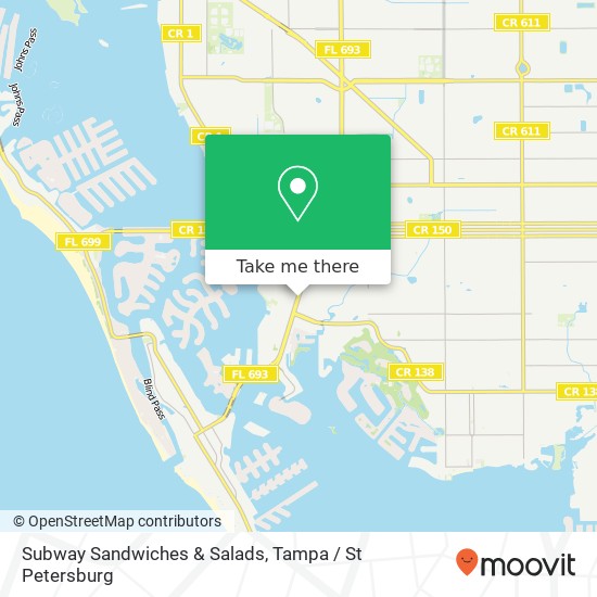 Subway Sandwiches & Salads map