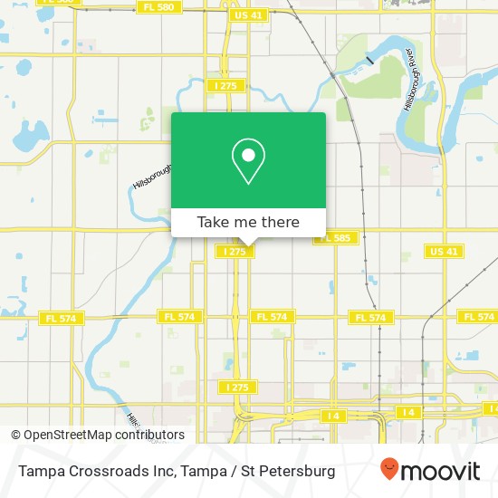 Mapa de Tampa Crossroads Inc