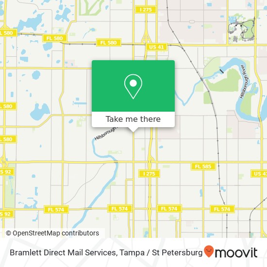 Bramlett Direct Mail Services map