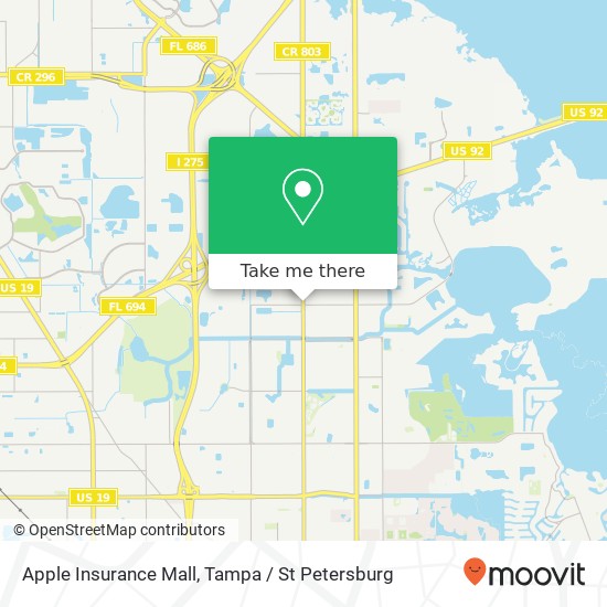 Apple Insurance Mall map