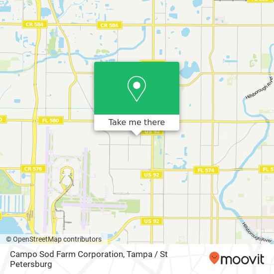 Mapa de Campo Sod Farm Corporation